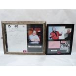 Popular Culture. Bernard Manning and Freddie Starr. Signed letter, photographs and autograph.