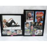 Popular Culture. Jethro and Keith Lemon. Signed photographs. Framed. (2)