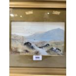 RONALD RAY. BRITISH 20TH CENTURY Extensive landscapes. A pair. Both signed, one dated 1910.