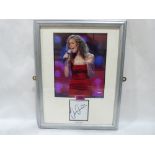 Popular Culture. Louis Walsh, Leona Lewis and Pete Waterman. Photographs with autographs. Framed (