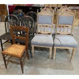 Nine miscellaneous chairs