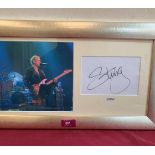 Popular Culture. Sting. Photograph and autograph. Framed