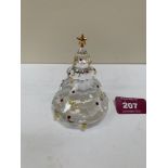 A Swarovski Christmas Tree. 3¼' high