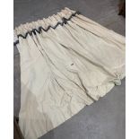 A pair of curtains, each 57' wide x 76' drop