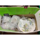 A box of Meakin ceramics