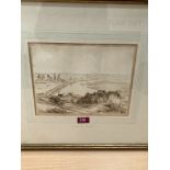 SIR JAMES PEILE. BRITISH 1833-1906 An extensive river landscap. Inscribed and dated 1864. Pencil