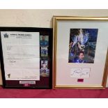 Popular Culture. John Fashanu and John Terry. Framed letter, photograph and autograph (2)