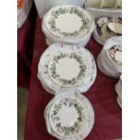 A collection of Royal Worcester Lavinia pattern dinnerware to comprise 8 dessert plates, 8 side