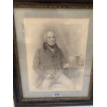 ENGLISH SCHOOL. 19TH CENTURY Portrait of a gentleman. Indistinctly signed and dated 1832. Pencil