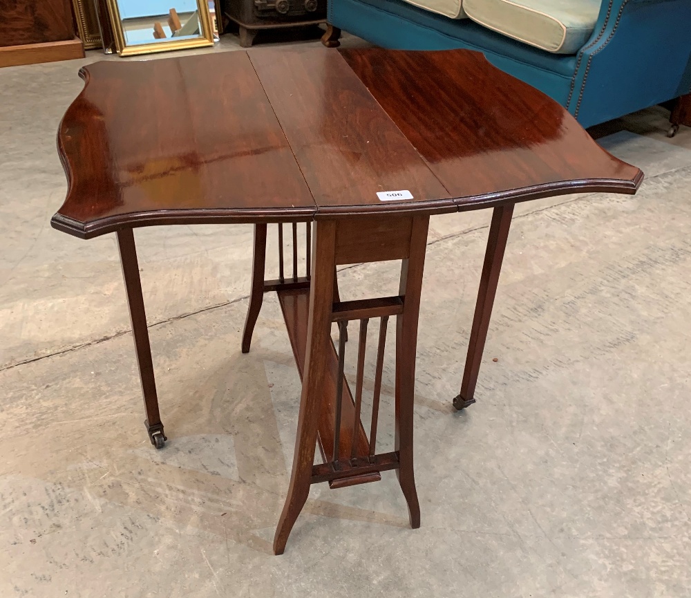 An Edward VII mahogany sutherland table. 24' wide