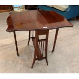 An Edward VII mahogany sutherland table. 24' wide