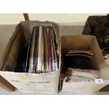 Two boxes of L.P. and 45rpm vinyl records