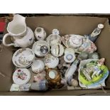 A box of Aynsley and other ceramics