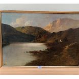 HENRY BATES JOEL. BRITISH fl. 1880-1920 A loch landscape. Signed and dated 1918. Oil on canvas 20' x