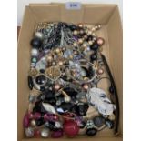 A box of costume jewellery