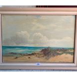 WILLIAM LANGLEY. BRITISH 1880-1920 A beach scene. Signed. Oil on canvas 16' x 24'