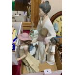 Five Nao porcelain figures