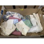 A box of textiles