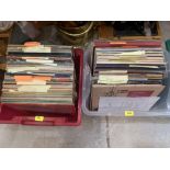 A collection of L.P. records