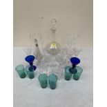 A collection of English glassware. 19th century and later