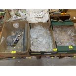 Three boxes of miscellaneous glassware