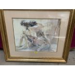 Two gilt framed lithographs after Gary Benfield, 'Embrace' and Appassionte III