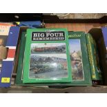A box of books, steam railway interest