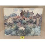 GEORGE HARRISON. BRITISH 1882-1936 Knaresborough. Signed, inscribed verso. Watercolour 10½' x 14'