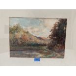 THOMAS WILLIAM MORLEY. BRITISH 1859-1925 A landscape. Signed. Watercolour 10' x 14'