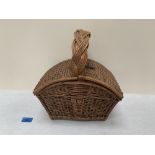 A continental wicker basket. 11' long