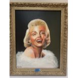 ROSKO. BRITISH 20TH CENTURY Marilyn Monroe. Signed. Oil on board 18' x 14'