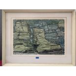 MAURICE BARRETT. BRITISH 1912-1988 Brittany Landscape 1966. Signed in pencil and inscribed.