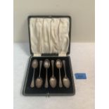 A cased set of six George VI silver teaspoons. Sheffield 1942. 1ozs 17dwts