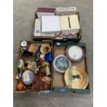 Three boxes of ceramics and sundries