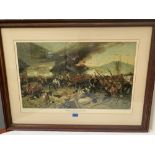 After Alfonse de Neuville and Charles Fripp. Two military prints, The Defence of Rorke's Drift and