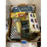 A box of diecast model cars Dinky, Corgi etc.