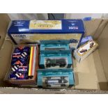 A collection of boxed Corgi diecast vehicles, a D + M RNLI Waveney lifeboat and a small quantity