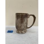 A George VI silver mug. Birmingham 1937. 5' high. 10ozs