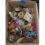 A box of costume jewellery