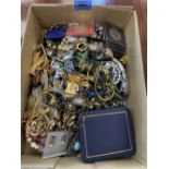 A box of costume jewellery