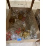 Two boxes of glassware and ceramics