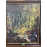 JAMIE SIMPSON. BRITISH 20TH CENTURY An abstract study. Signed. Oil on board 24' x 20'