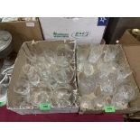 Two boxes of drinking glasses