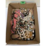 A quantity of bead jewellery