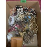 A box of costume jewellery