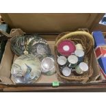 Two boxes of ceramics and glass