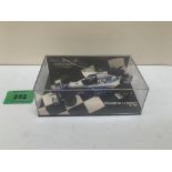 Minichamps Paul's Model Art. A 1-43 scale boxed Williams FN17 Renault. Box cracked