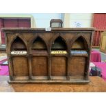 A 19th century church offertory box. 27'w x 17'h