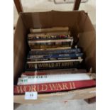 Four boxes of military books