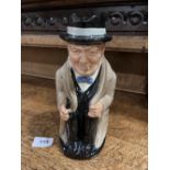 A Royal Doulton character jug, Winston Churchill. 9' high